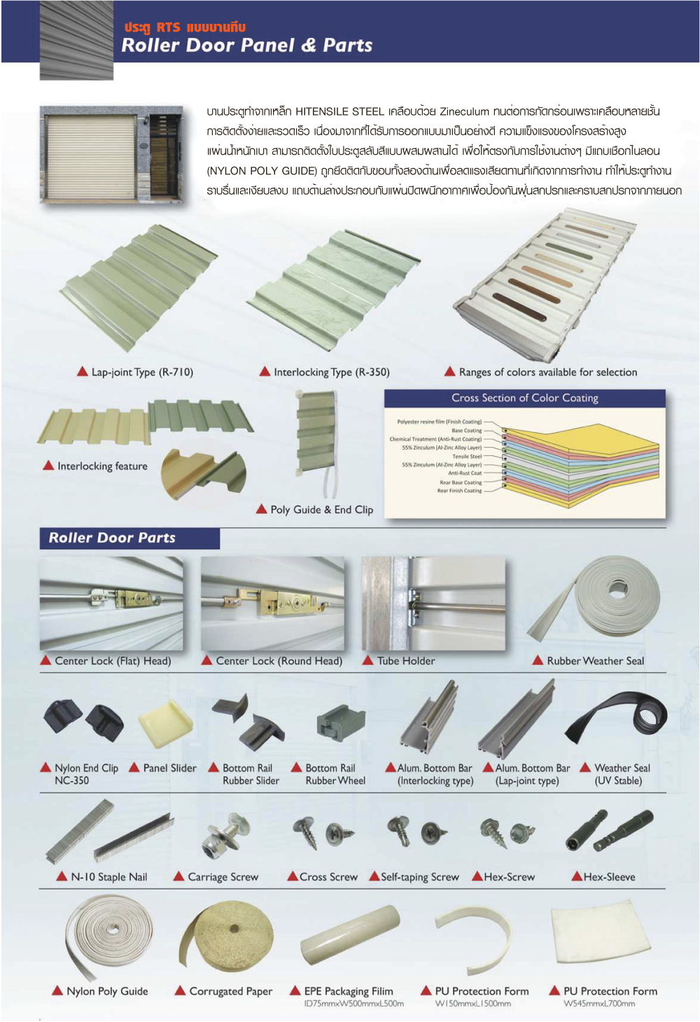 Rollor Door Panel and Part